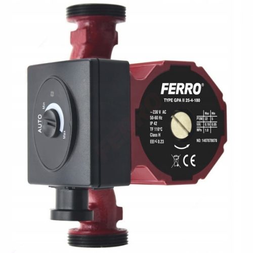 Ferro Elektronische Umwälzpumpe GPA II 25-4-180