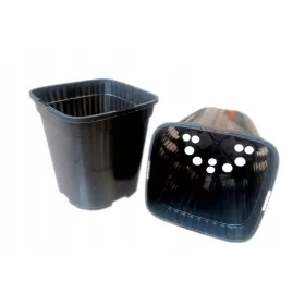  Blumentopf 12,00 13 cm x 13 x 14 cm Kunststoff schwarz