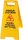  Ein Schild mit einem Wet Floor-Schild – nasser Boden