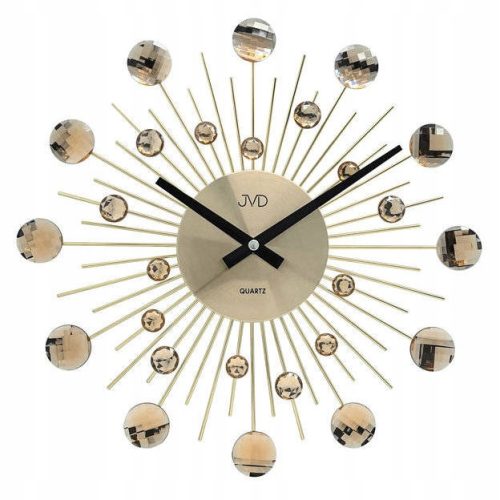 Uhr für zu Hause JVD goldene Wanduhr 36 cm