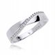  Ehering aus 925er Silber mit Zirkonen
