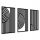 Bilder an der Wand GEOMETRISCHE 3D-WANDDEKORATION AUS HOLZPLATTEN