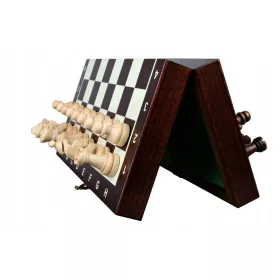  MAGNETISCHE Schachfiguren aus Holz 20 cm - ASGARD
