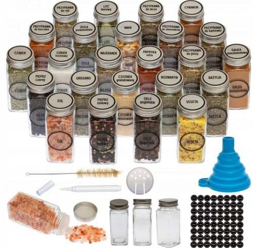 Lebensmittelbehälter RUBIN-SET MIT 24 GEWÜRZGLASS 120 ML
