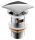 Quadratischer silberner Click-Clack-Stecker von Kuchinox mit Überlauf