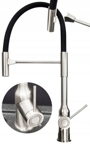 Stand-Küchenarmatur Quadron TOP, silber