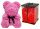 Blumen und Blumenkästen zum Valentinstag Teddybär aus Rosen ToPrezent.pl 40 cm