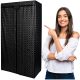  Saska Gartengarderobe 1045207 90 x 170 x 45 cm schwarz