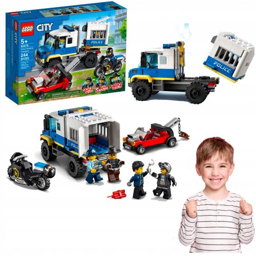  LEGO CITY GEFÄNGNIS GEFÄNGNISKONVOI 3-in-1-MOTORRAD