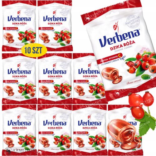Herbalbonbons mit Wildrose und Vitamin C - Vegan und Glutenfrei, 600g