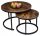  LoftInspired Galen Couchtisch rund 70 x 70 x 47 cm gealterte Eiche