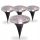  LIGHTLOGIC Einbau-Solarlampe Silber 13 cm 4 Stk.