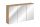  Comad Samoa 845 Spiegelschrank 120x20x69 cm Artisan-Eiche