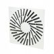 Quadratischer Dralldiffusor mit 32 Lamellen 595x595