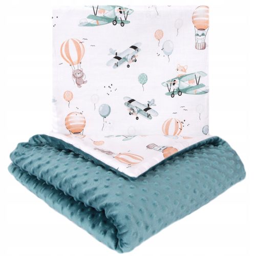  123BABY MINKY KINDERWAGEN-SET, DECKE + KISSEN