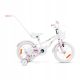  SIrox Rainbow White Pink Kinderfahrrad, 16" weißes Rad