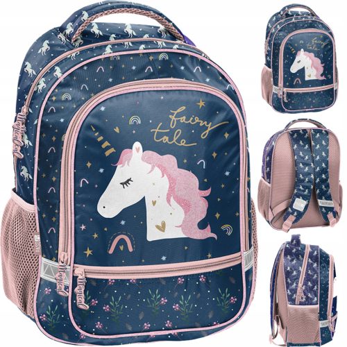 Schulrucksack für Mädchen mit Einhornmotiv – Hochwertig und Ergonomisch