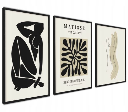Set von 3 Postern im minimalistischen Stil - Ideales Geschenk, ohne Rahmen, 50x70cm
