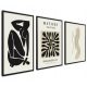 Set von 3 Postern im minimalistischen Stil - Ideales Geschenk, ohne Rahmen, 50x70cm