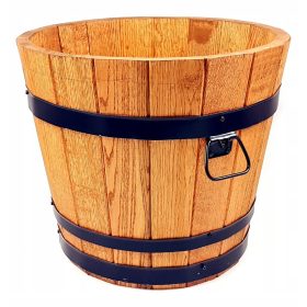    Drewdon Blumentopf 40 cm x 40 x 35 cm, Holz, Braun- und Beigetöne