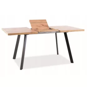    Signal LOFT rechteckiger ausziehbarer Tisch 120 x 80 x 75 cm schwarz