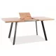  Signal LOFT rechteckiger ausziehbarer Tisch 120 x 80 x 75 cm schwarz
