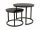 Signal Atlanta runder Tisch 53 x 53 x 45 cm schwarz