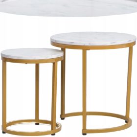  Signal HOLABMAZL runder Couchtisch 45 x 45 x 48 cm weiß