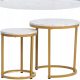  Signal HOLABMAZL runder Couchtisch 45 x 45 x 48 cm weiß