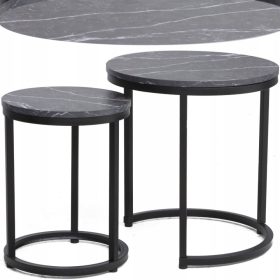  Signal HOLACMAC Couchtisch rund 45 x 45 x 48 cm schwarz