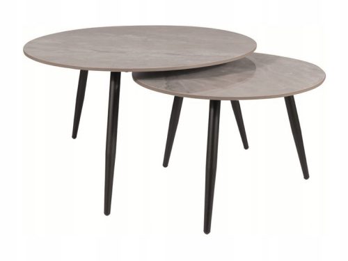  Signal Kora Tisch, rund, 80 x 80 x 45 cm, Grautöne