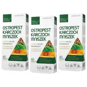   Medica Herbs Komplex aus Mariendistel, Artischocke & Löwenzahn - 180 Kapseln für die Lebergesundheit und Verdauung