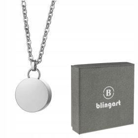  SECRETARY-Kettenhalskette, rund, silberner STAHL