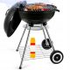  Grill auf Rädern mit Deckel Garten Holzkohlegrill