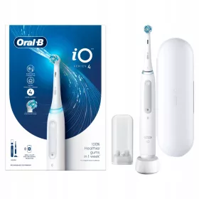  Oral-B iO 4 Weiße magnetische elektrische Zahnbürste