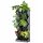  Kadax Blumentopf 19 cm x 11,5 x 48 cm Kunststoff in den Farben Grau und Silber
