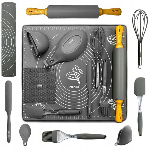 Teigbretter und Nudelhölzer 9-in-1-Küchentischset, 50 x 40 cm