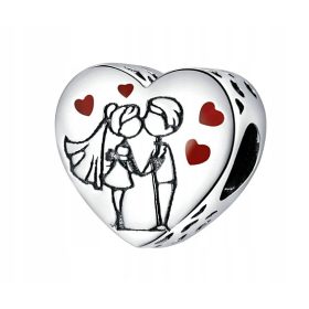  CHARMS-ANHÄNGER SIE ER EHEPAAR HERZ