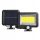  LED-Gartenwandleuchte schwarz, integrierte 10-W-LED-Quelle