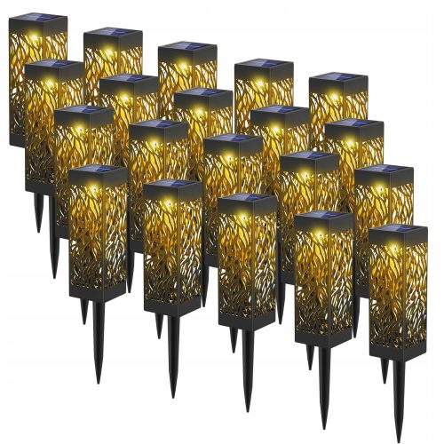 Gartenlampen stecken im Boden fest Cortina Einbau-Solarlampe, schwarz, 28 cm, 4 Stk.