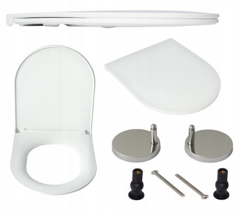 Toilettensitze Estiva TEBA Toilettensitz, weißes Polypropylen