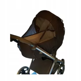    GROSSES Moskitonetz für den JUNAMA Kinderwagen, schwarzes Netz