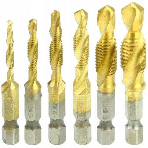 GEWINDEBOHRER 6 STÜCK HSS M3 - M10 GEWINDEBOHRER