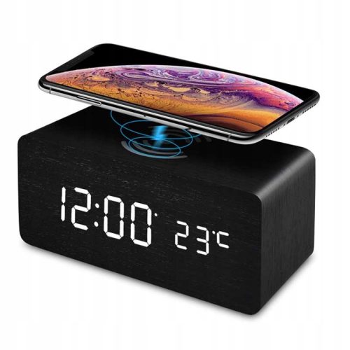Uhr für zu Hause Benetech Tischuhr schwarz 15cm