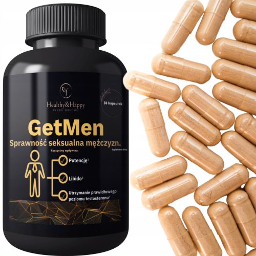 GetMen: Natürliche Unterstützung für mehr Potenz und stärkere Libido (30 Kapseln)
