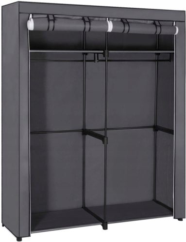  DecoKing Kleiderschrank 140 x 174 x 43 cm in Grautönen