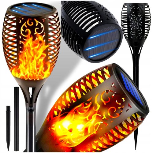  Solarlampe SolarLamp schwarz 58 cm 1 Stk.