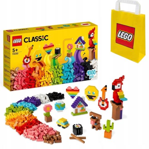  LEGO Classic 11030 Stapel Steine + VP-Papiertüte LEGO 6315794 Groß