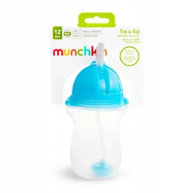    Munchkin auslaufsicherer Becher mit Strohhalm, 207 ml, grün