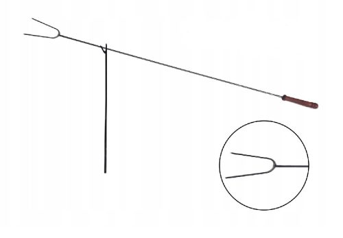  GABELN + STÜTZEN LAGERFEUERWURST 100CM 10 STK